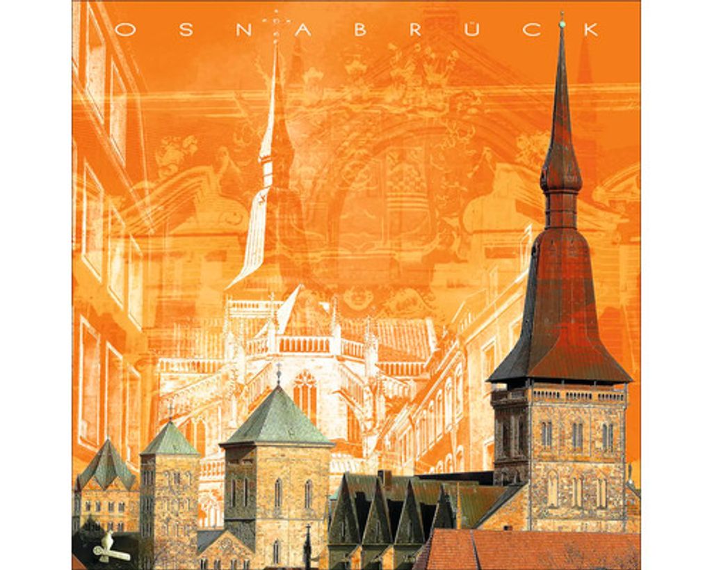 Glasbild Osnabrück Wahrzeichen I 20x20 cm