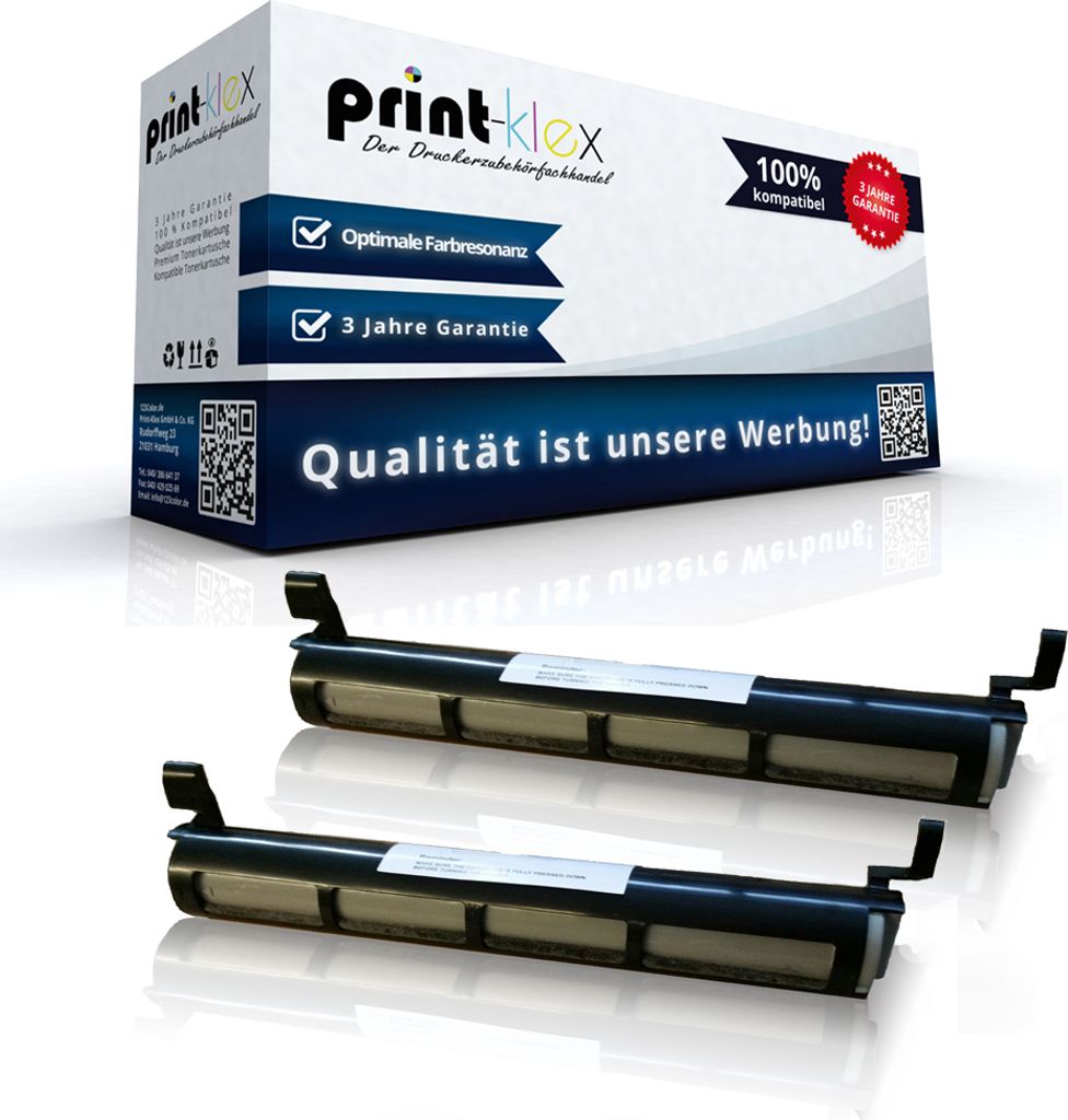 2x Kompatible Tonerkartuschen Panasonic KXFLM552 KXFLM553 KXFLM558 KXFA76X Schwarz Black Office Light Serie