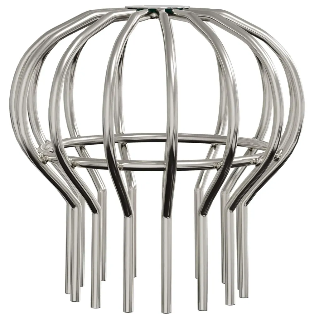 Crapaudine de gouttière 110 mm en inox, stop-feuilles vidaXL 8 unités