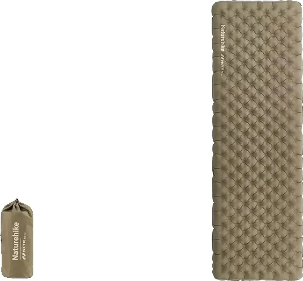 Tapis de sol gonflable isolant R 3,2 pour randonnée et trek 186x64 cm