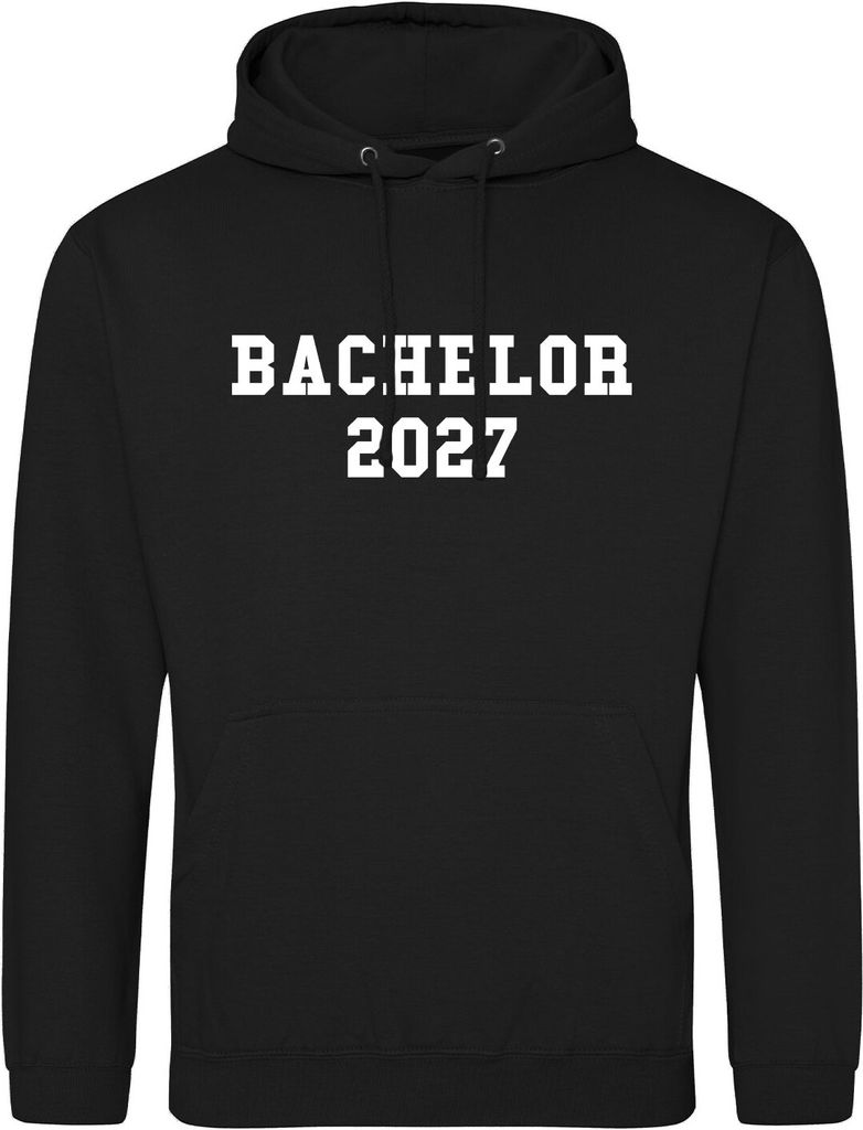 Huuraa Kapuzenpulli Bachelor 2027 Abschluss Geschenk Größe L Deep Black Vegan Bachelor 2027 Geschenkidee
