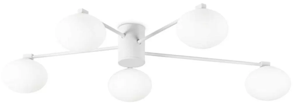 Plafonnier Blanc Hermes 5 Lumières G9 : Fini les Pièces Sombres !