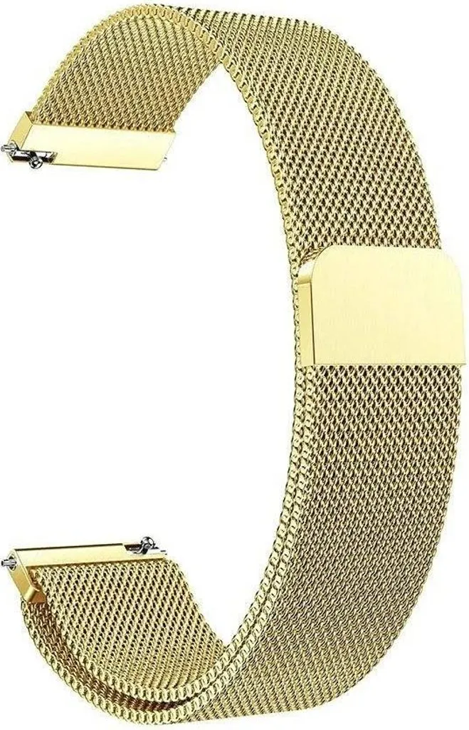 Bracelet Montre Connectée 20mm Or Universel Chic pour Style Professionnel