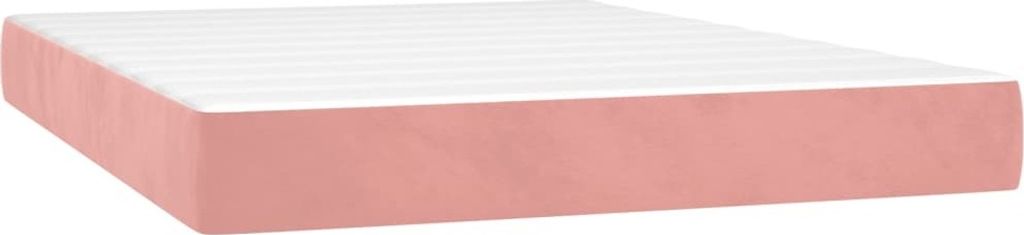 Taschenfederkernmatratze Mittel Rosa 140x220x20 cm Samt