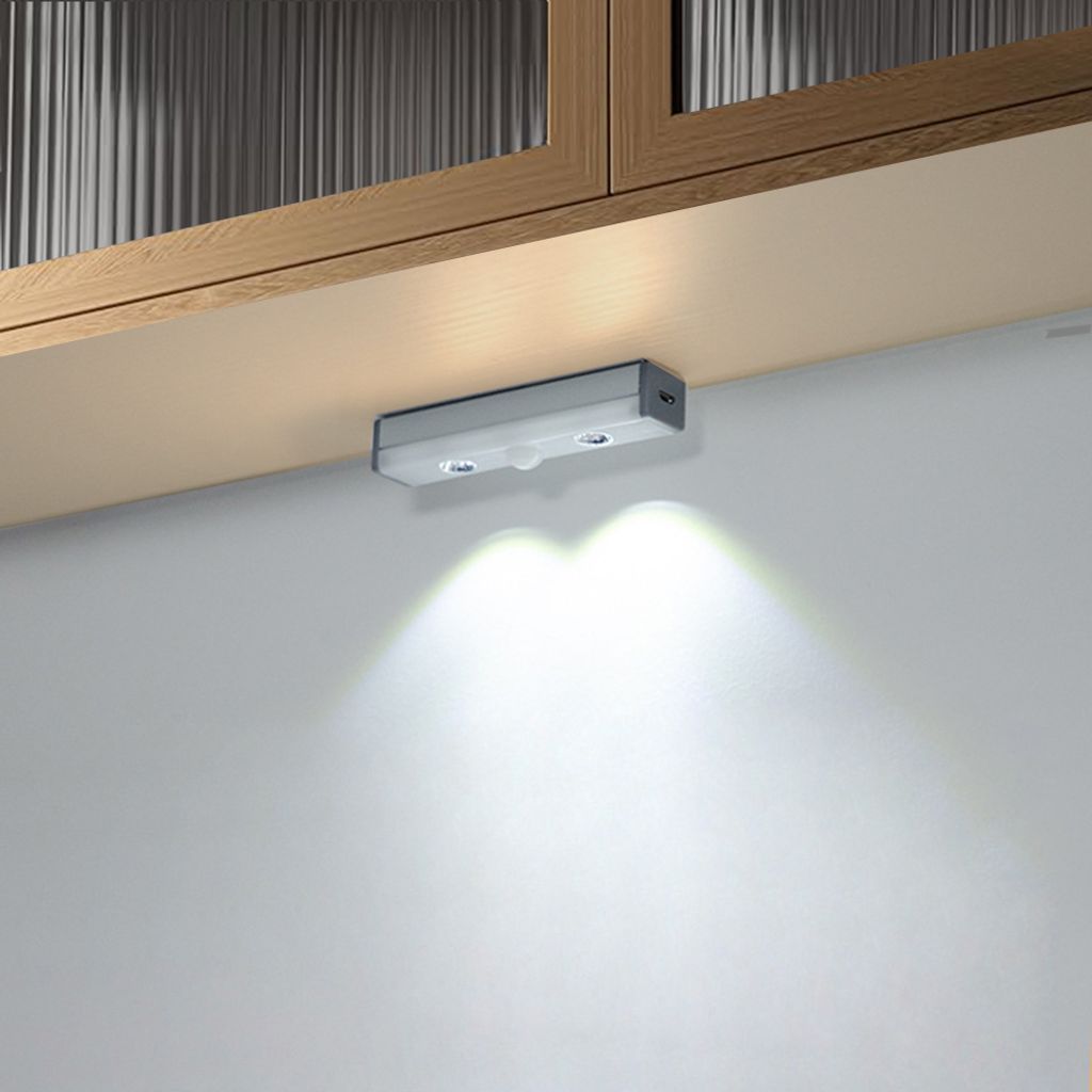10CM Kabellos Led Schrankbeleuchtung Mit Bewegungsmelder, USB Wiederaufladbare Dimmbare Unterbauleuchte, Küche Schrank Treppe Küchenleuchte Led S...