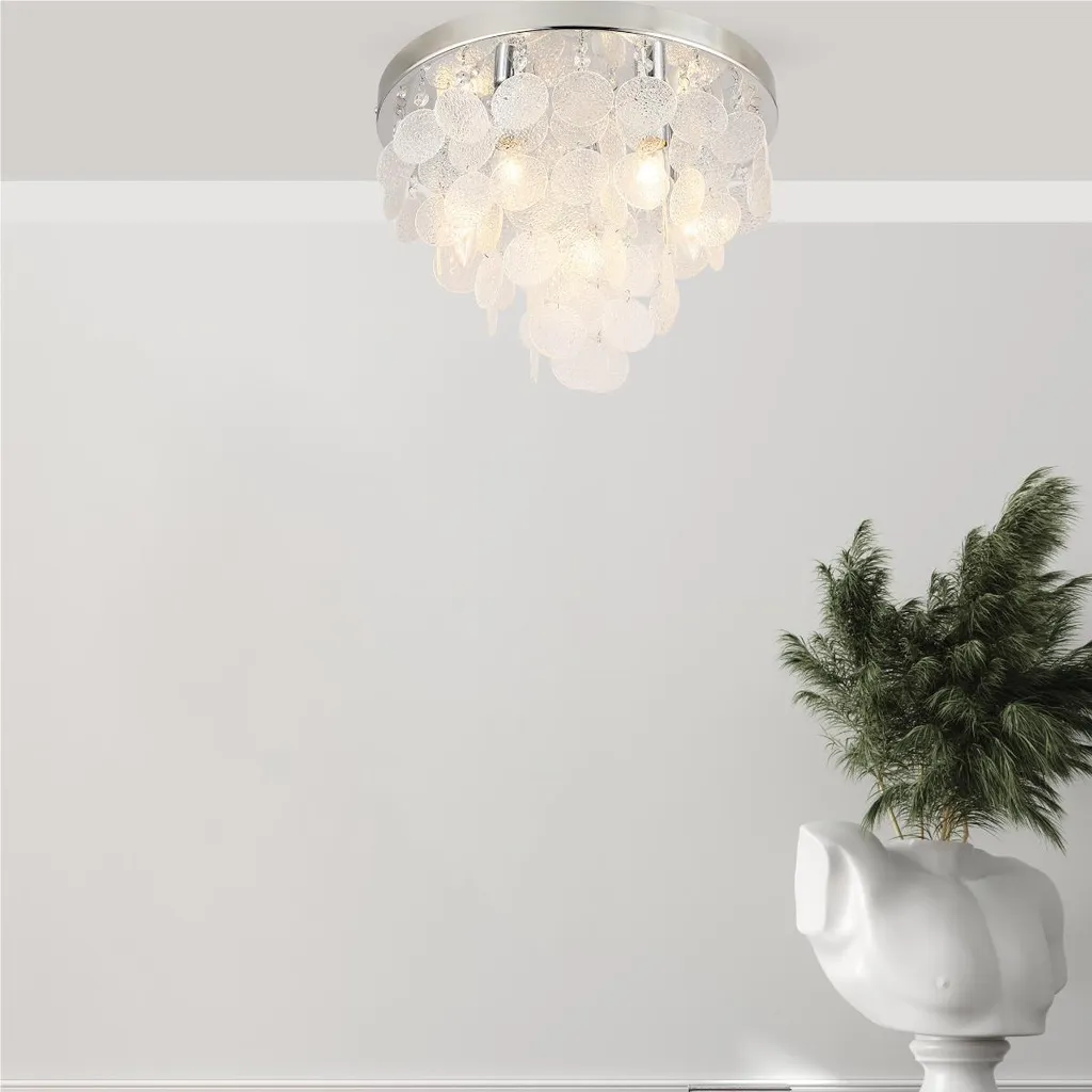 Plafonnier design PARDO 18366 Zuma Line avec diffuseur en verre satiné