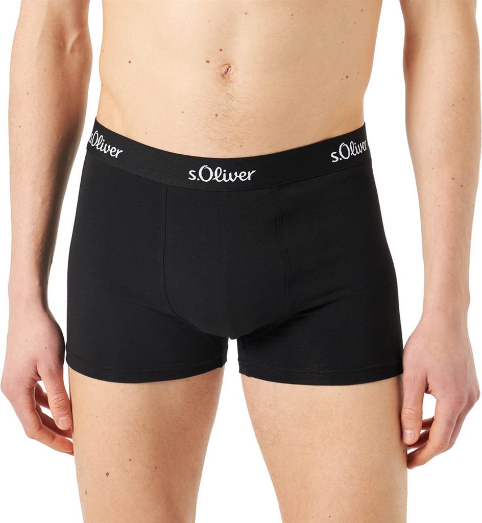 s.Oliver 3er Pack Basic Retro Short / Pant Hipster aus elastischem Jersey, Hoher Tragekomfort, Bund mit Logo-Schriftzug