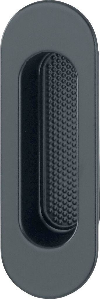 Hoppe Hebeschiebetürmuschel oval Aluminium schwarz matt Modell 422-3