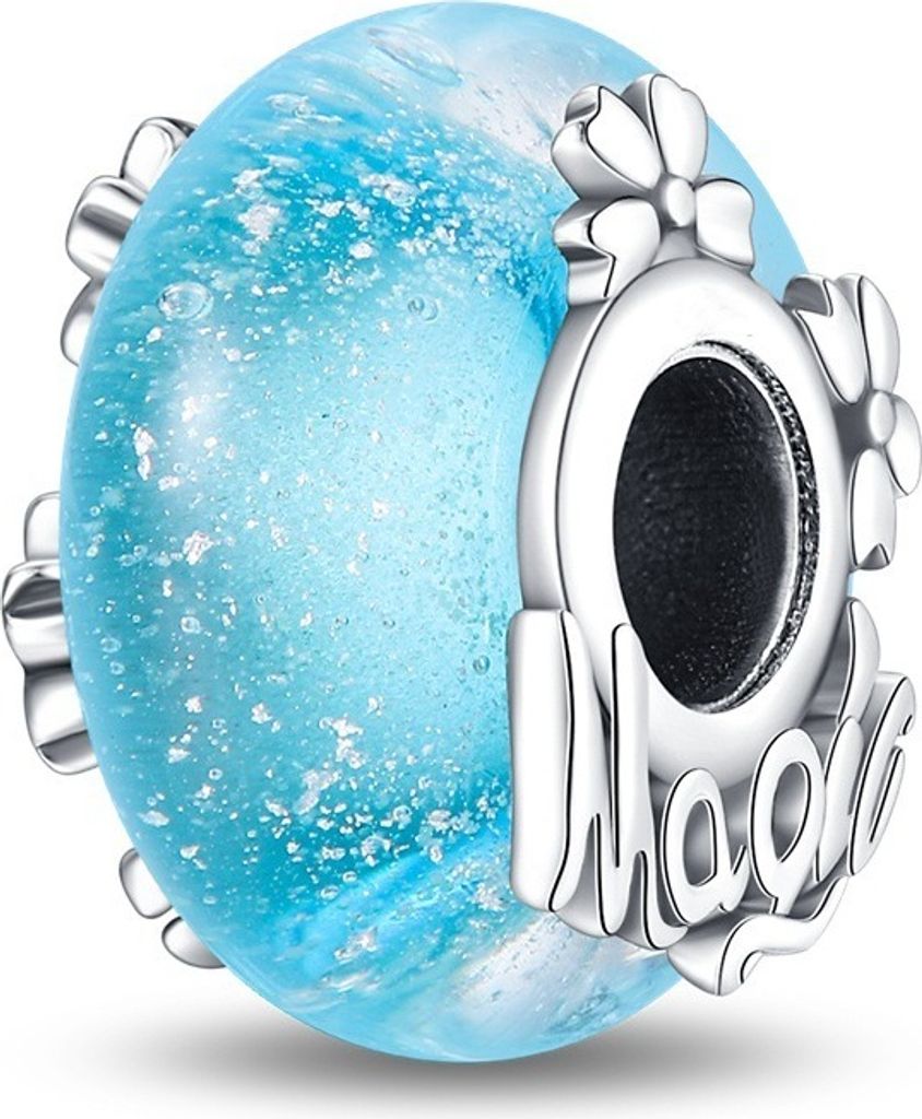 Charms Silber Anhänger Murano Glas Beads für DIY Armband Produktbild 
