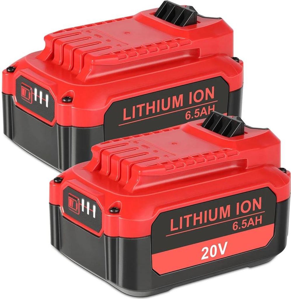 V20 20V MAX Akku - Li-Ion Ersatzakku 2er-Pack - 6,5Ah - Kompatibel mit CMCB202/204/205 - Nur Akkus - Rosa