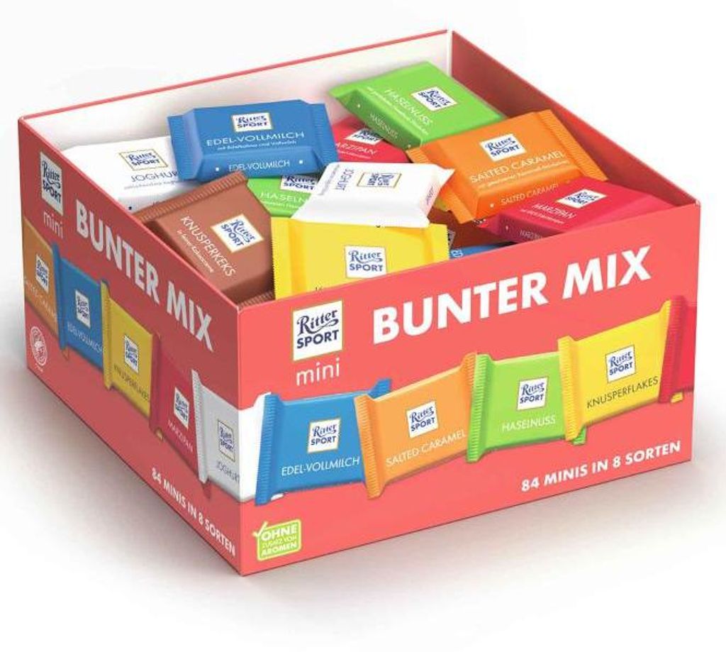 Ritter Sport mini Bunter Mix 84er Produktbild 