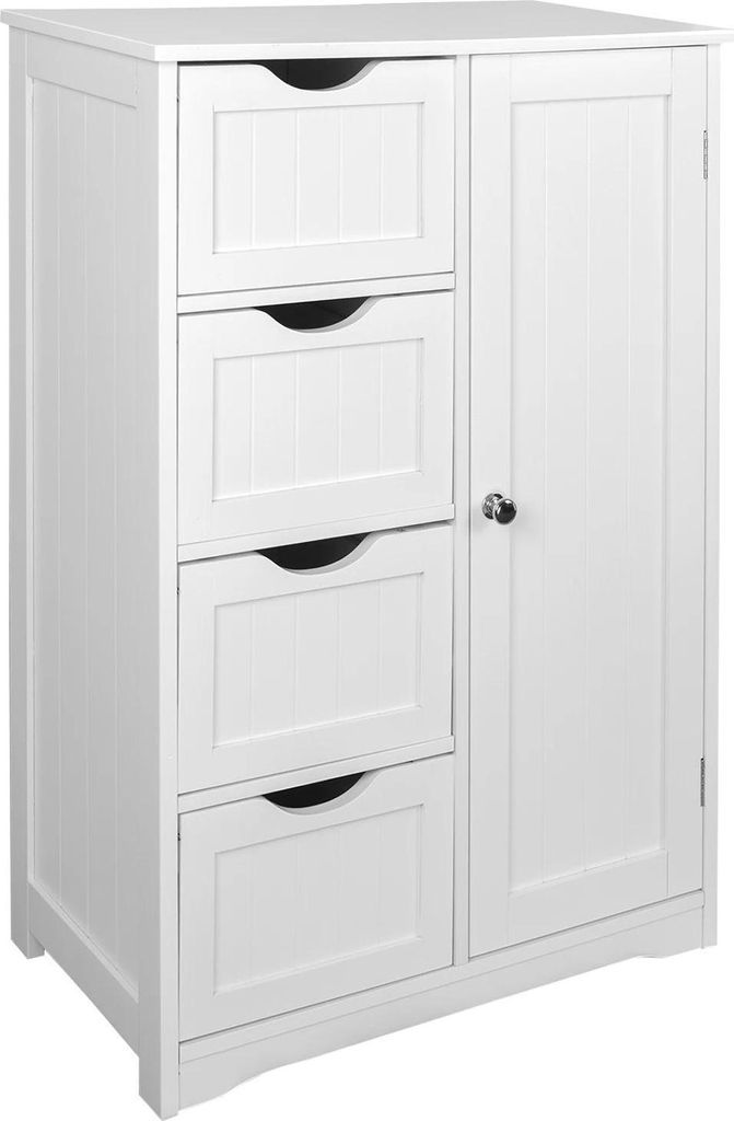 Badezimmerschrank - Spiegelschrank - Moderner Stil - Melamin - Ohne Beleuchtung - Unter 60 cm - Zur Selbstmontage - Weiß