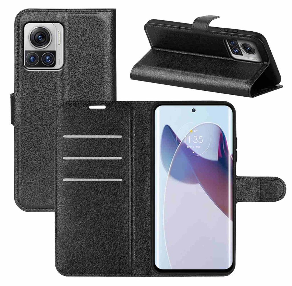 Pre mobilný telefón Motorola Edge 30 Ultra Puzdro z čiernej Obrázok produktu 
