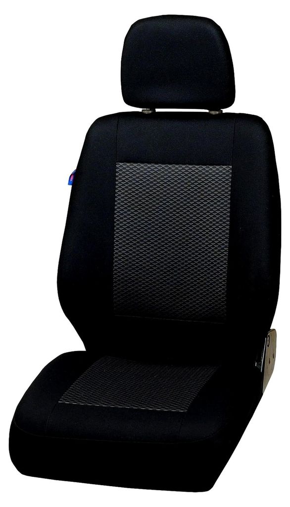 Vario Sitzbezüge - Set 1+2 - Farbe Premium Schwarz-graue Dreiecke