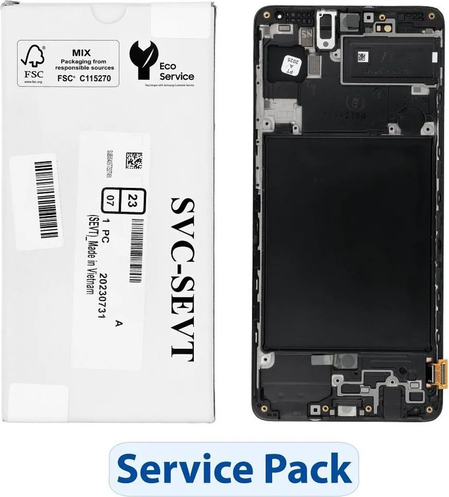 Écran Samsung Galaxy A71 Service Pack GH82-22248A Super AMOLED Plus