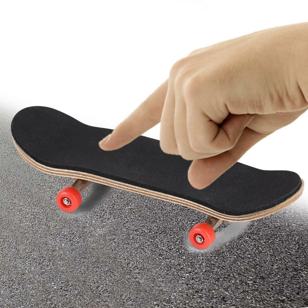 Fingerboard Kit-Schwarz Finger Skateboard Holz Fingerskateboard 