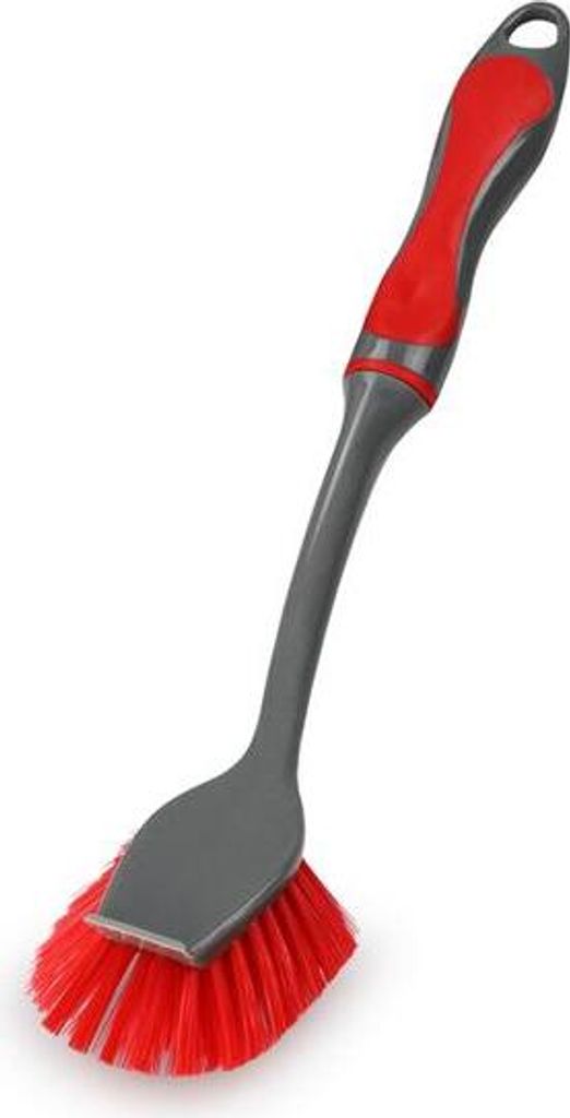 Spülbürste, Oval, Rot/Grau 28,5X4X6,5Cm