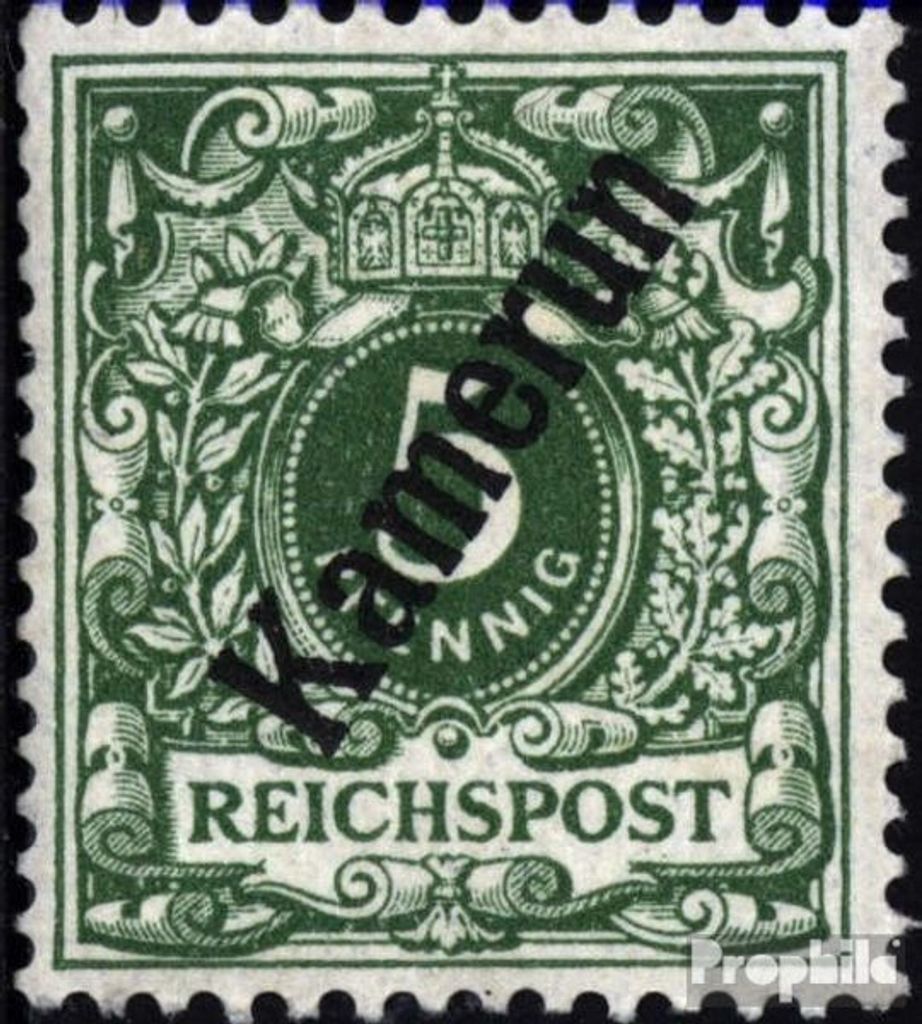Briefmarken Kamerun (Dt. Kolonie) 1897 Mi 2 mit Falz Aufdruckausgabe