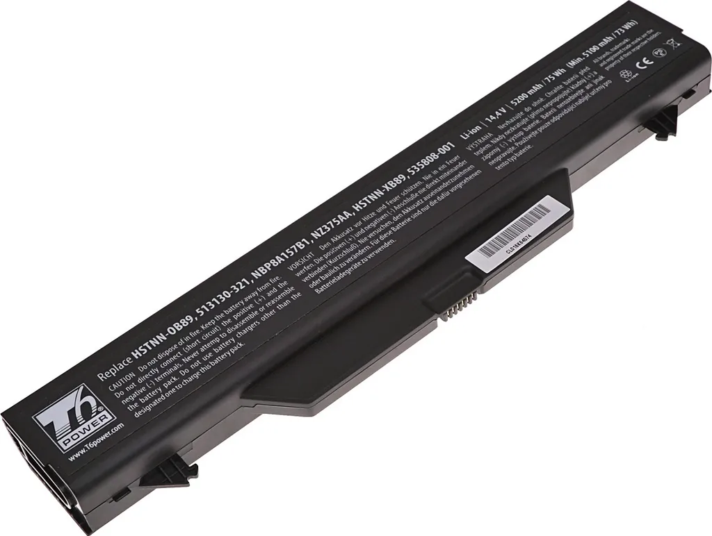 Batteria T6 Power HP 536418-001 5200mAh 14.4V - Ricambio ProBook
