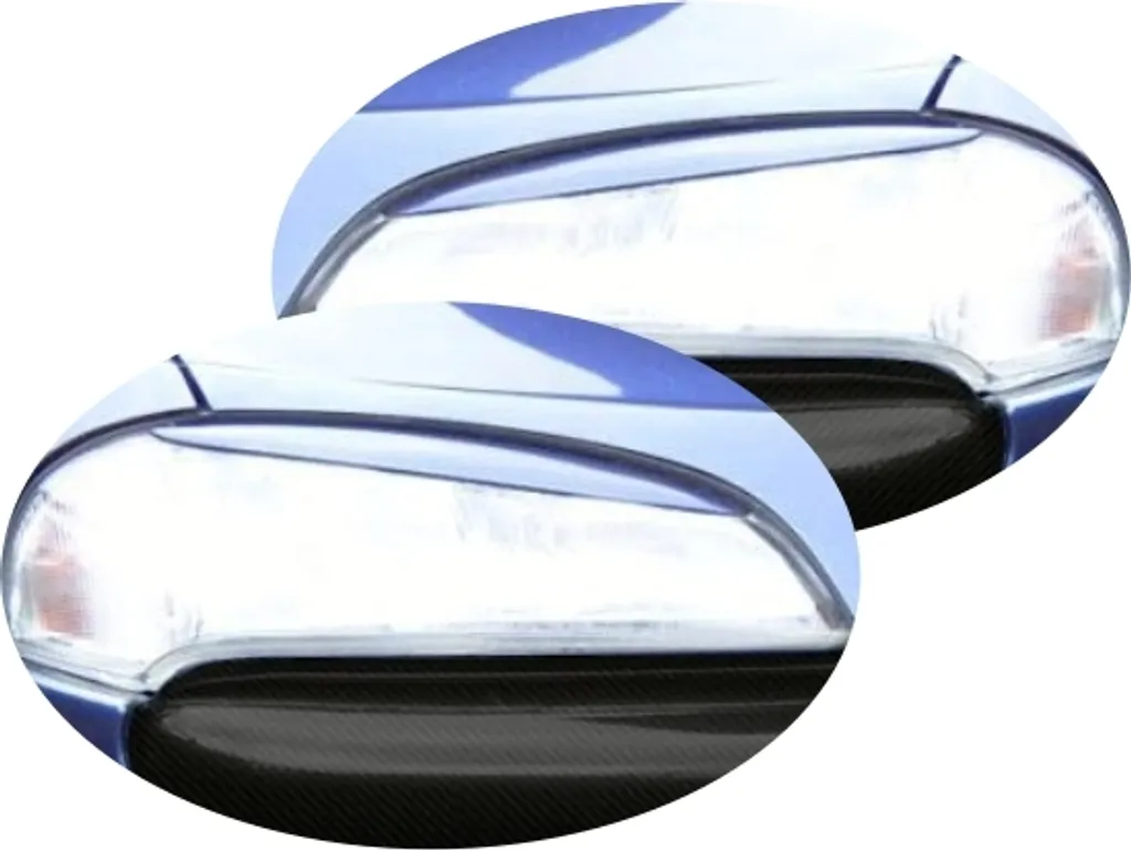 Paupières de Phares en ABS Noir pour Tigra 1994-2000 Style Sportif