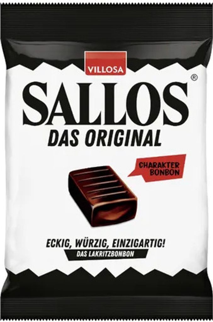 Sallos Orginal Lakritz Bonbons, Beutel 150 g, 15 Stück Produktbild 