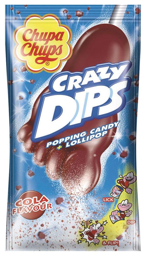 Chupa Chups Crazy Dips Cola Lolly prickelnde Knisterbrause Obrázek produktu 