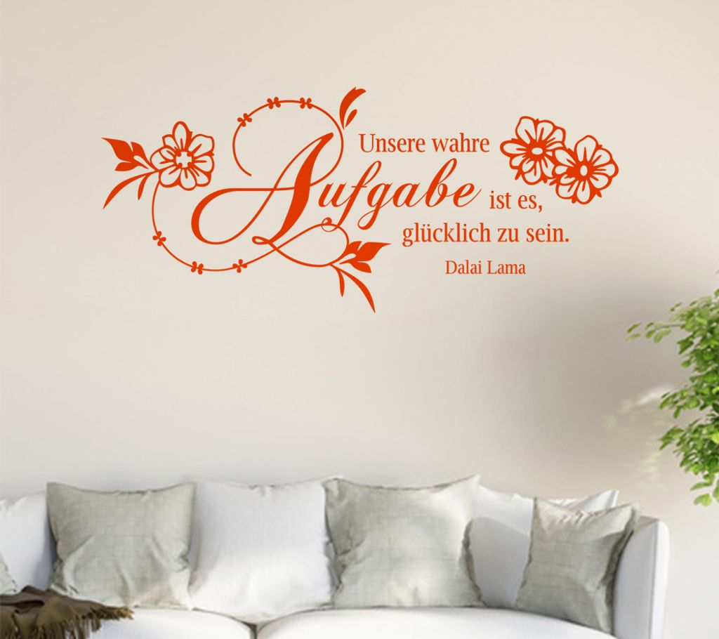 Unsere Wahre Aufgabe... Wandtattoo in 6 Größen - Wandaufkleber Wall Sticker - Dekoration, Küche, Wohnzimmer, Schlafzimmer, Badezimmer