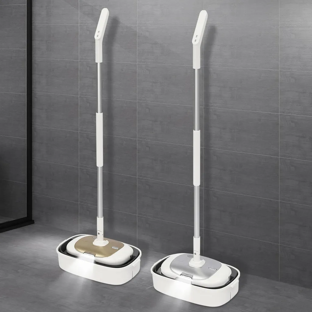 Mocio Elettrico Wireless 150 RPM | Serbatoio 400ml | Design Bianco Pro