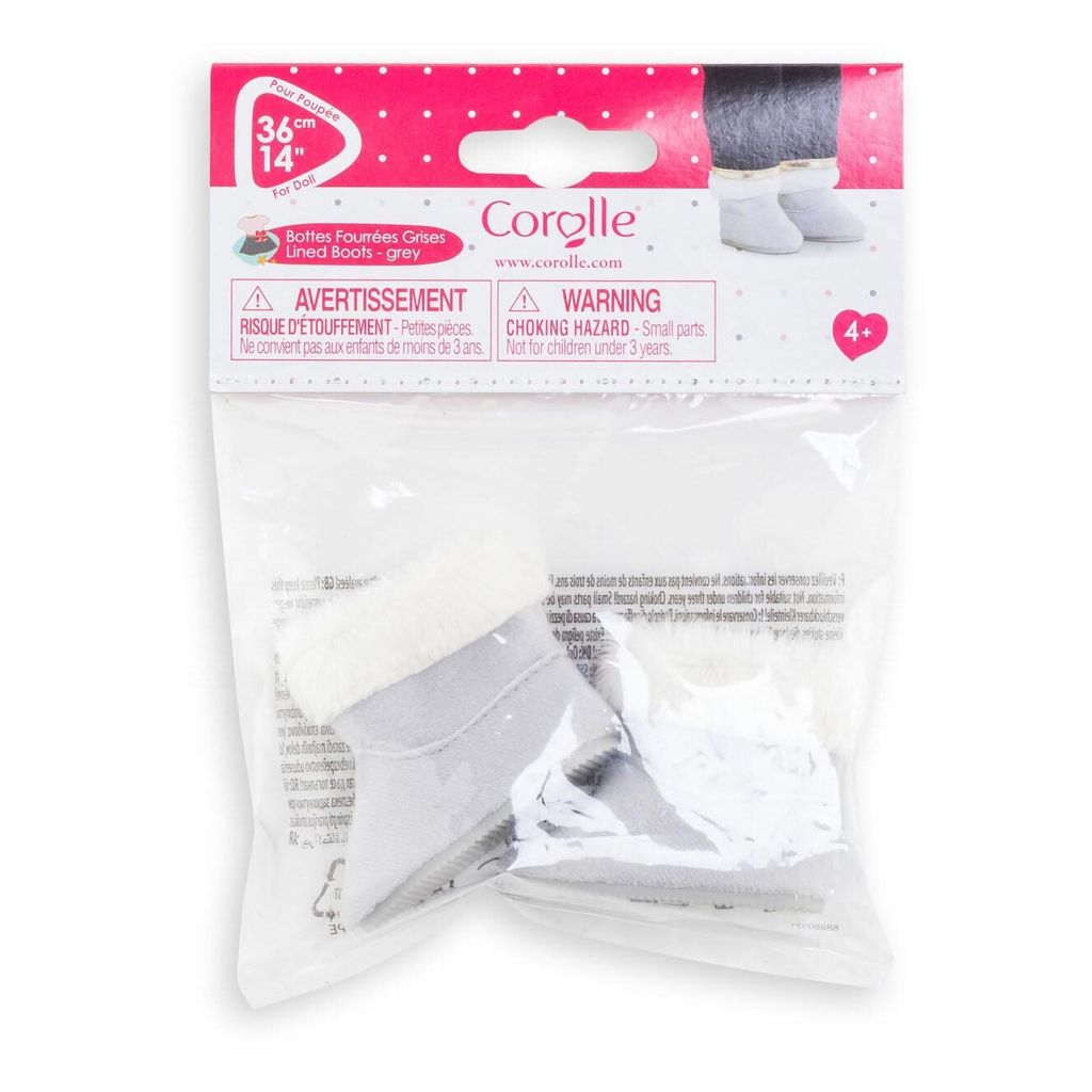 Corolle Puppenschuhe grau - Babypuppen Zubehör 36 cm