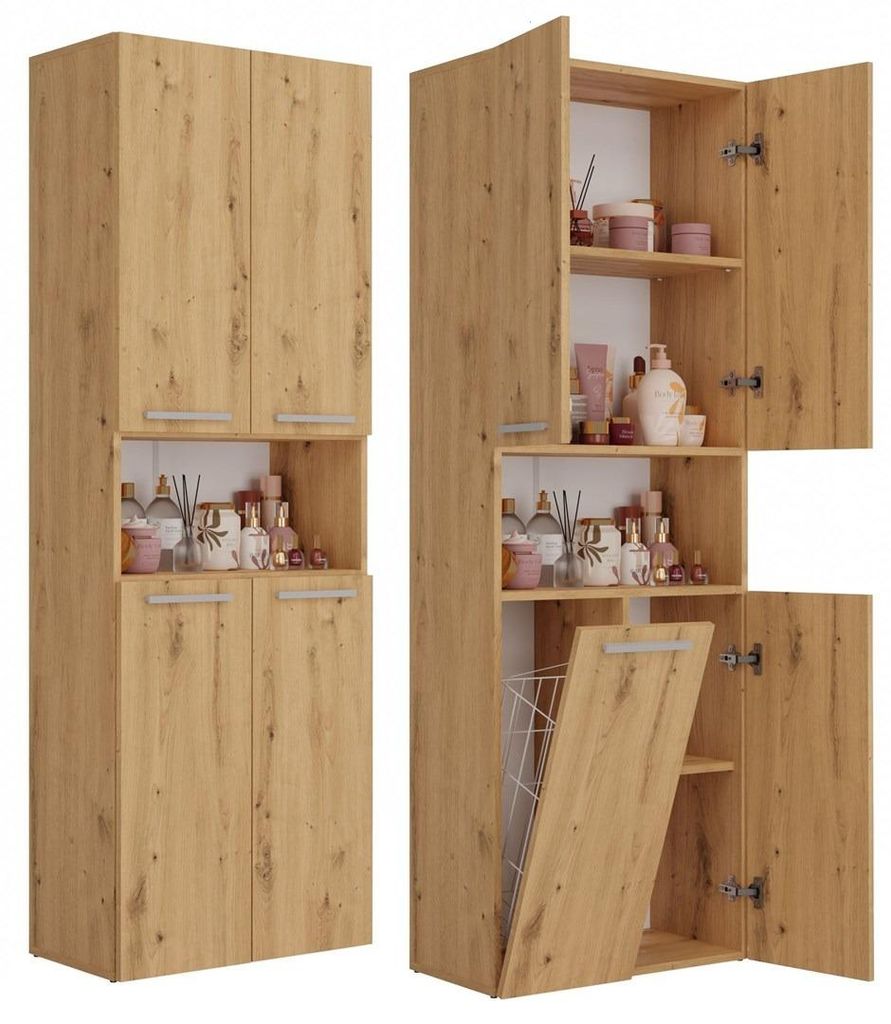 Topeshop NEL 1K DK ART KPL, Eiche, Frei stehend, 5 Regale, Produktbild 
