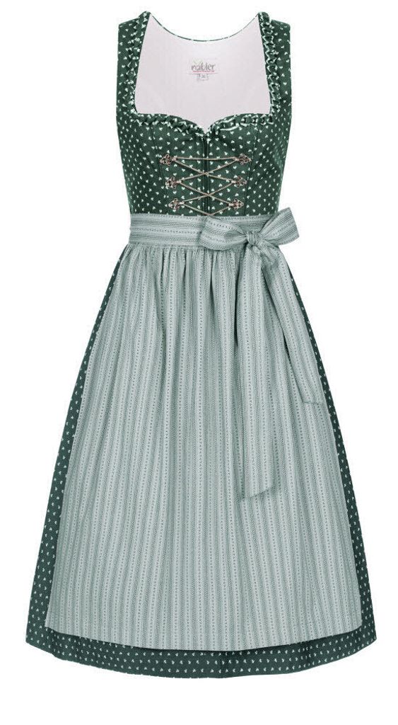 Dirndl Midi Thea in Petrol von Nübler Größe 46