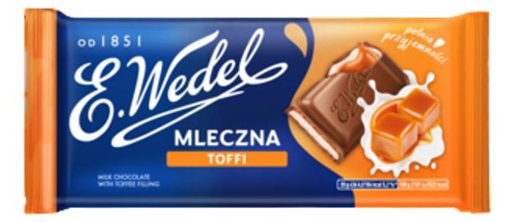 Wedel Czekolada mleczna Nadzienie Toffi 100 g Zdjęcie produktu 