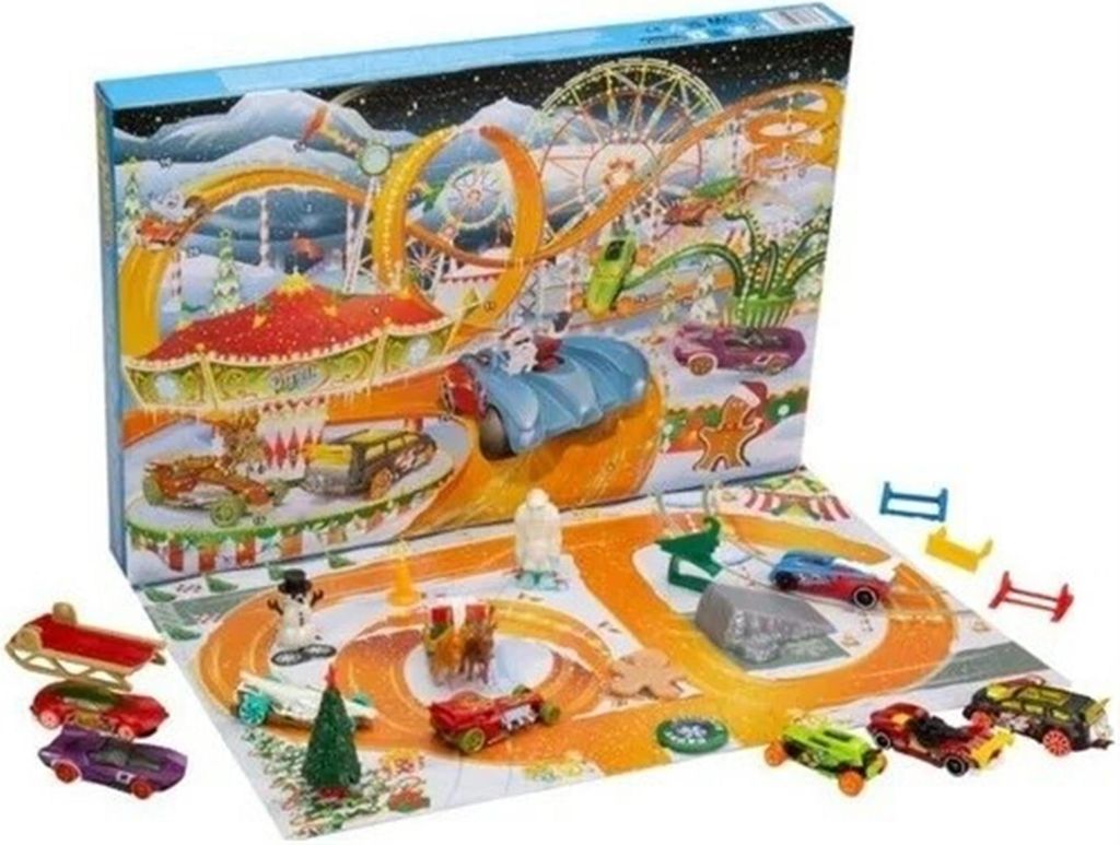 Calendario dell'Avvento per bambini Hot Wheels 2022 con 8 Immagine del prodotto 