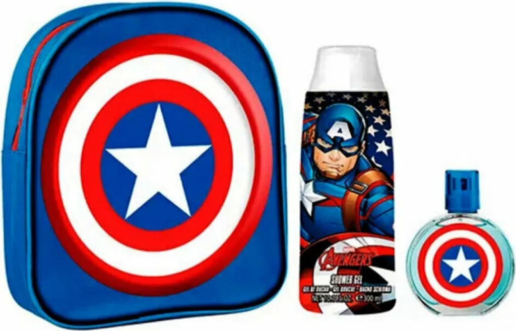 Coffret Captain America EDT 50 ml avec sac à dos et gel douche 300 ml