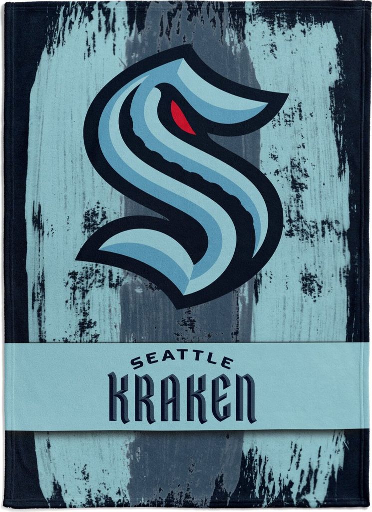 Seattle Kraken Flannelfleece Decke /Throw "BRUSH"