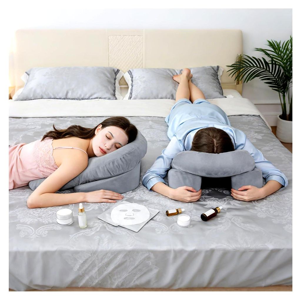 Liegekissen für Bauchlage mit abnehmbarem, waschbarem Bezug | Kissen für Bauchschläfer - für Zuhause, Bett, Couch, Relaxen, Liegen, Sitzen