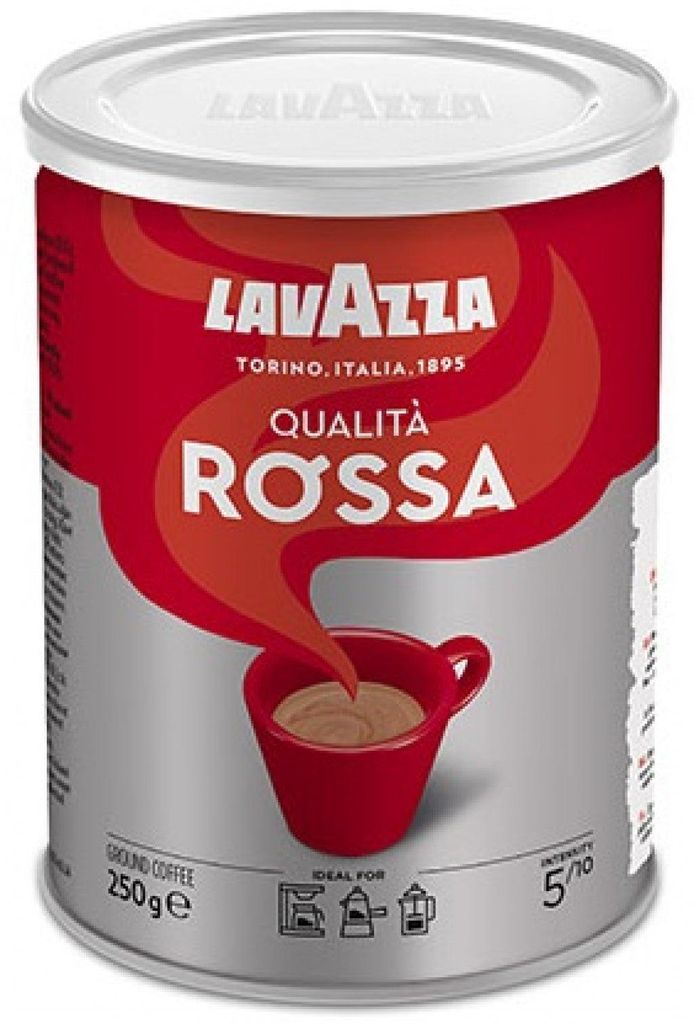 LAVAZZA QUALITA ROSSA café 250g moulu boîte métal Image du produit 