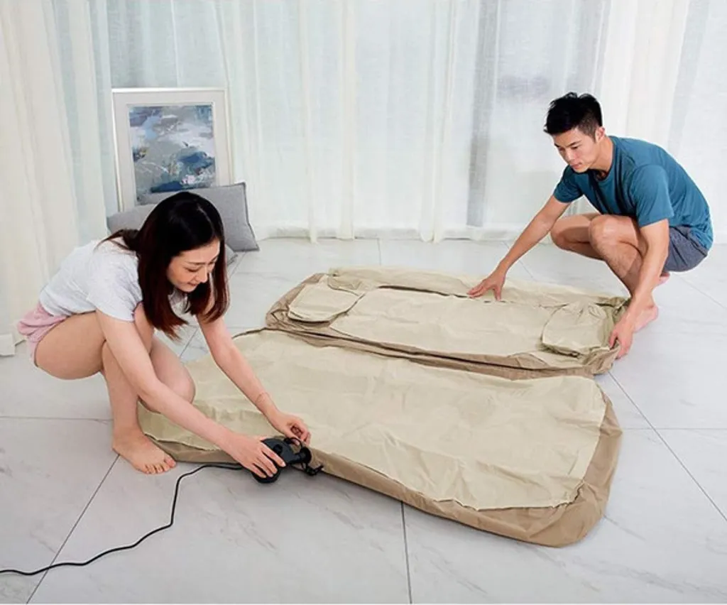 Canapé-lit gonflable SOFLINKA : la solution couchage d'appoint rapide - 4