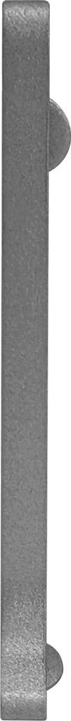 PROVISTON Endstück Links für Metall Sockelleisten | Höhe 60 mm | Metall Fußleisten Zubehör Druckguss Silber