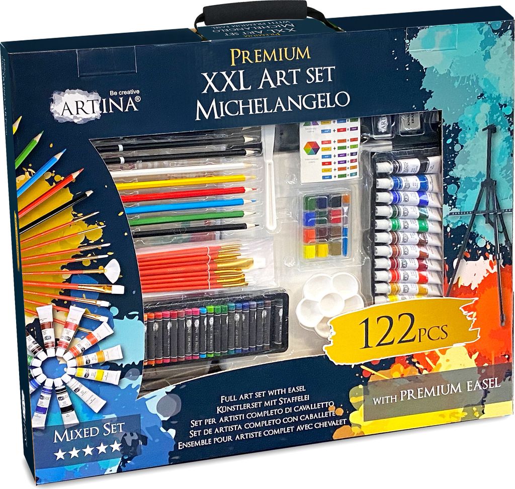 122tlg Artina XXL Malset Künstlerset Michelangelo Produktbild 2