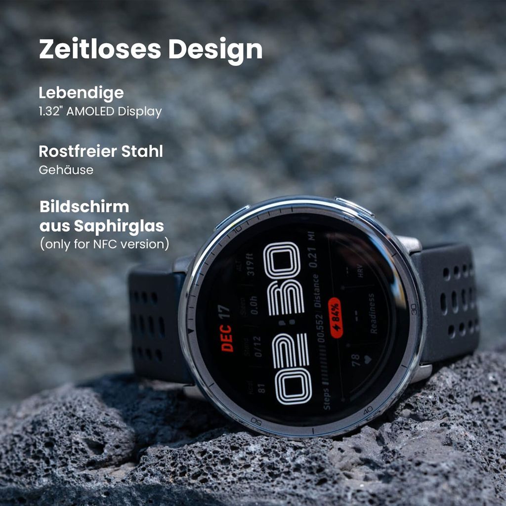 Amazfit Active 2 W2437GL7N schwarz Produktbild 