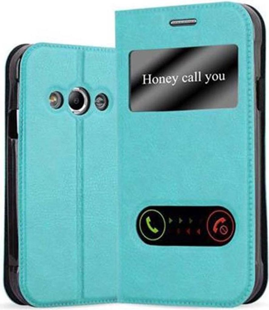 Cadorabo Schutzhülle für Samsung Galaxy XCover 3 Hülle in Türkis Handyhülle Book Case Cover Etui