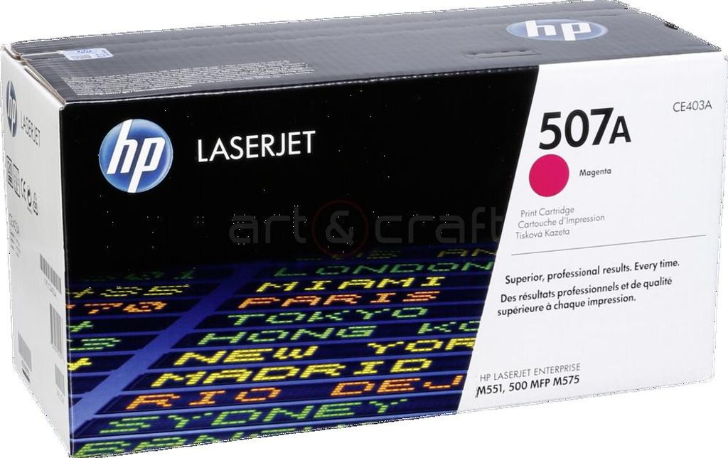 HP Toner CE 403 A magenta No 507 A Productafbeelding 