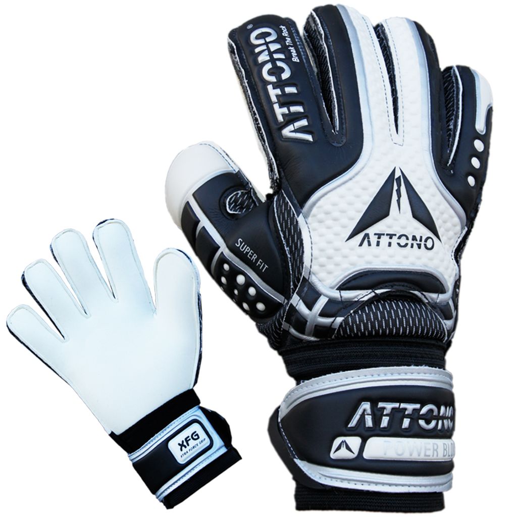 Torwarthandschuhe Fingersave ATTONO® 3-11 Torwart Handschuhe im SET mit Stutzen 