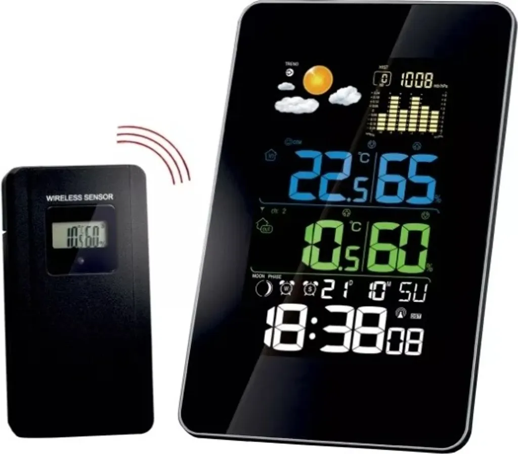 Thermomètre pour serre et maison électronique intérieur extérieur à poser