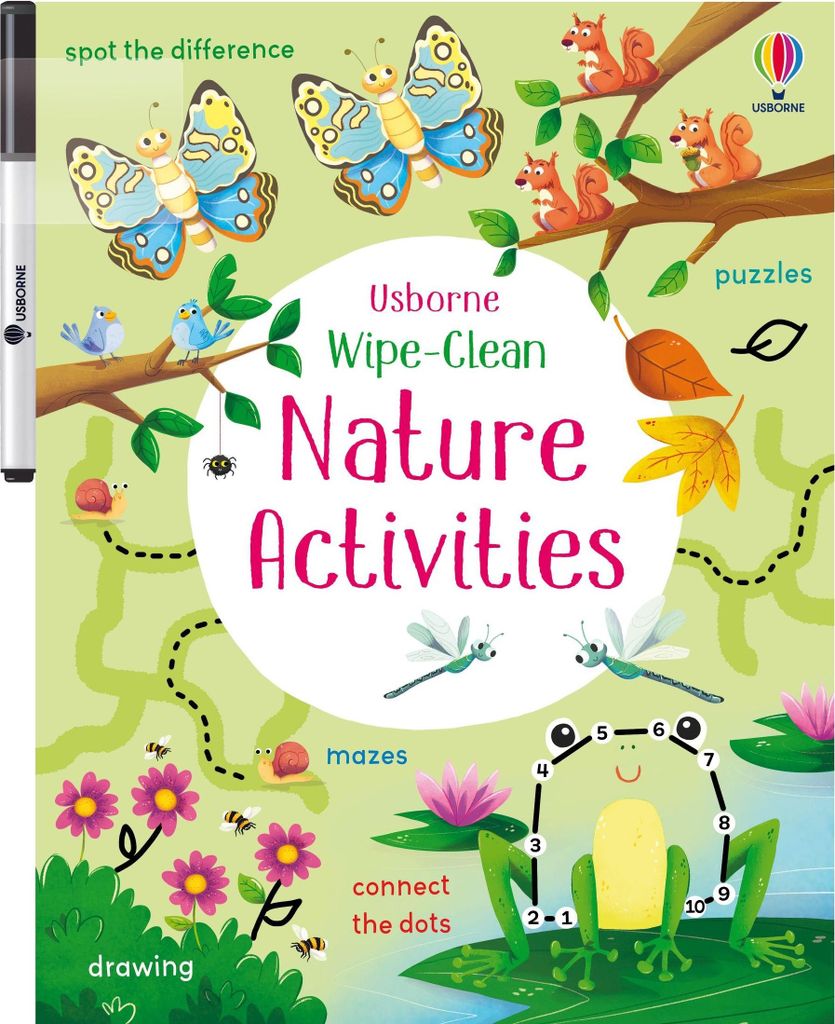 Usborne Publishing Wipe-Clean Nature Activities, 24 Seiten