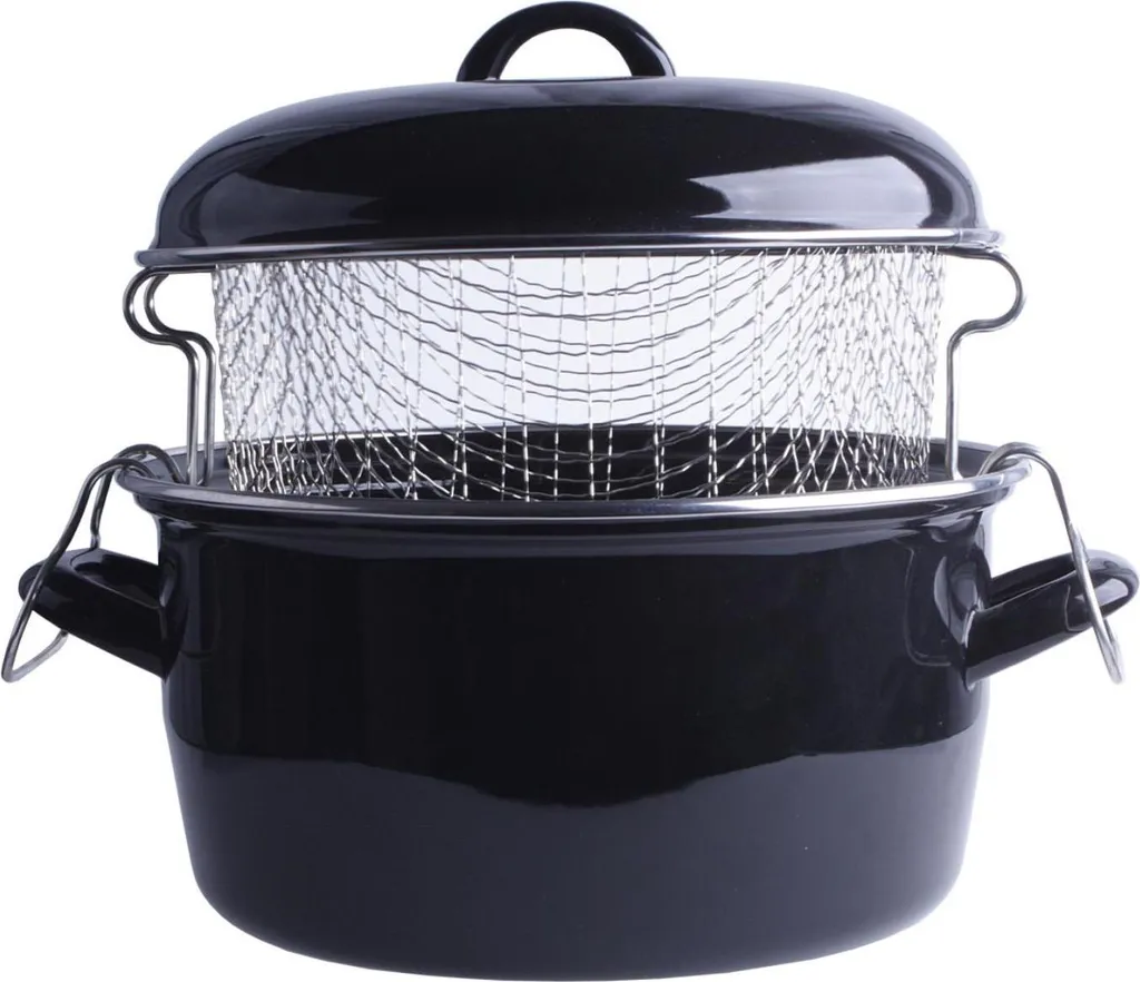 Friteuse HIT 22/24 cm noire pour frites maison et beignets de famille