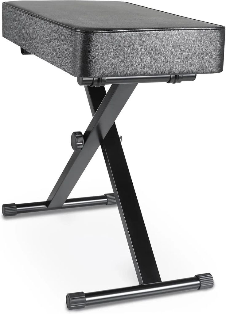 Klavierbank Klavierhocker - Höhenverstellbar - Gepolsterter Sitz - Klappbar und tragbar - Metallgestell - Modernes Design - Farbe Piano Stool Sitz-1