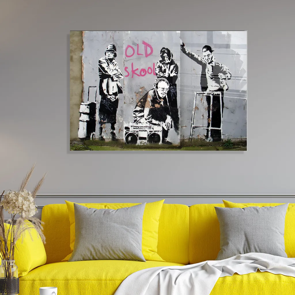 Wallity, 1887- BRS1207, Colorato, Quadri su tela, 50 x 70 cm, 100% vetro temperato (spessore: 4 mm)