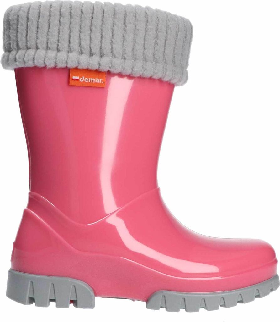 DEMAR Kinder Gummistiefel Gefüttert Regenstiefel mit Produktbild 3